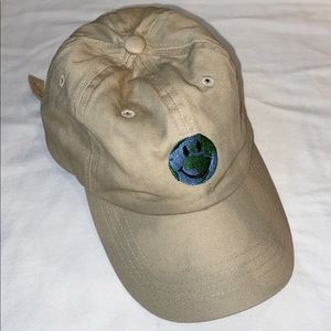 Unisex “Smiley” Dad Hat W/ Light Custom Acid Wash